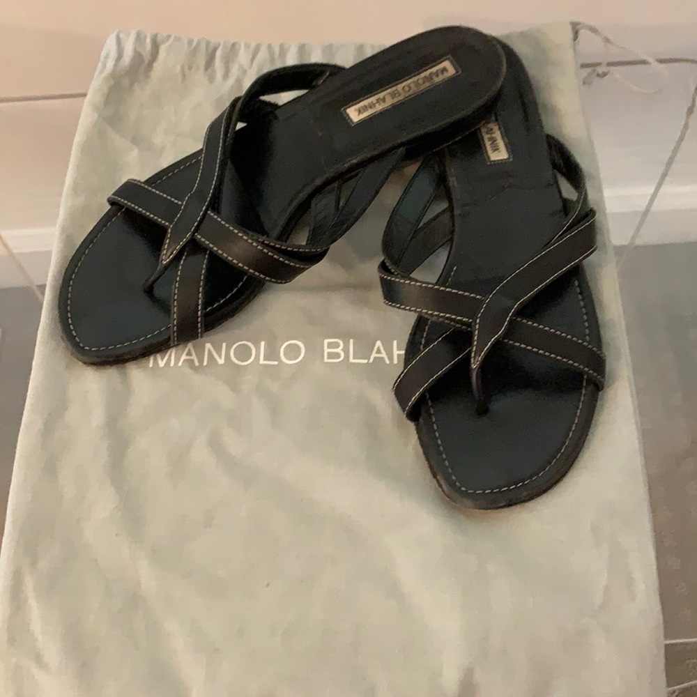Manolo Blahnik sandals. Size 8.5